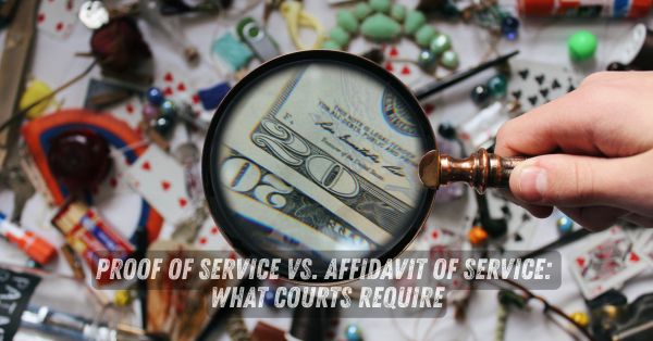 Proof of Service vs. Affidavit of Service 